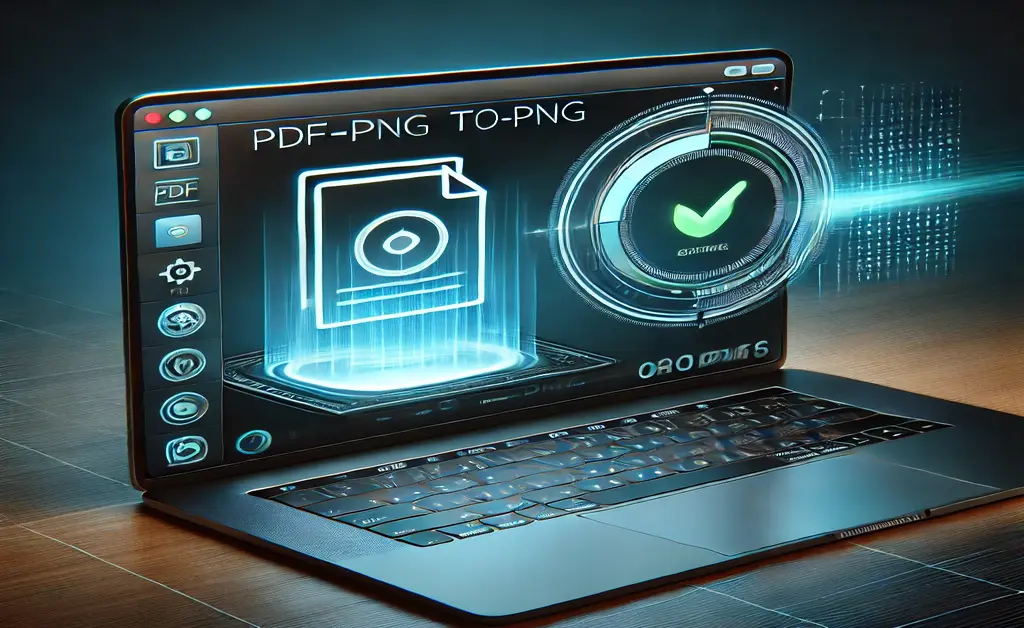 Convert PDF to PNG without software with PDFtoWhatever