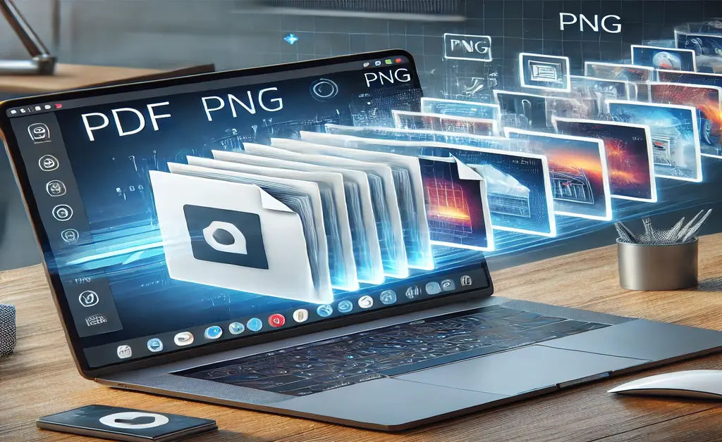 Convert PDF to PNG high resolution with PDFtoWhatever
